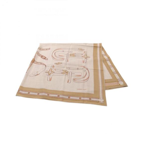 HERMES Beige Scarf - Picture 1 of 6